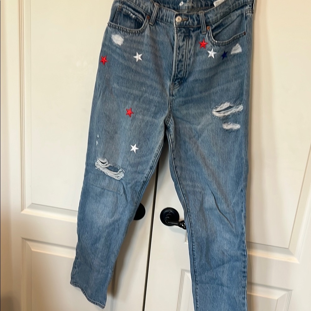 Old Navy Blue  Jeans with Distressed Details